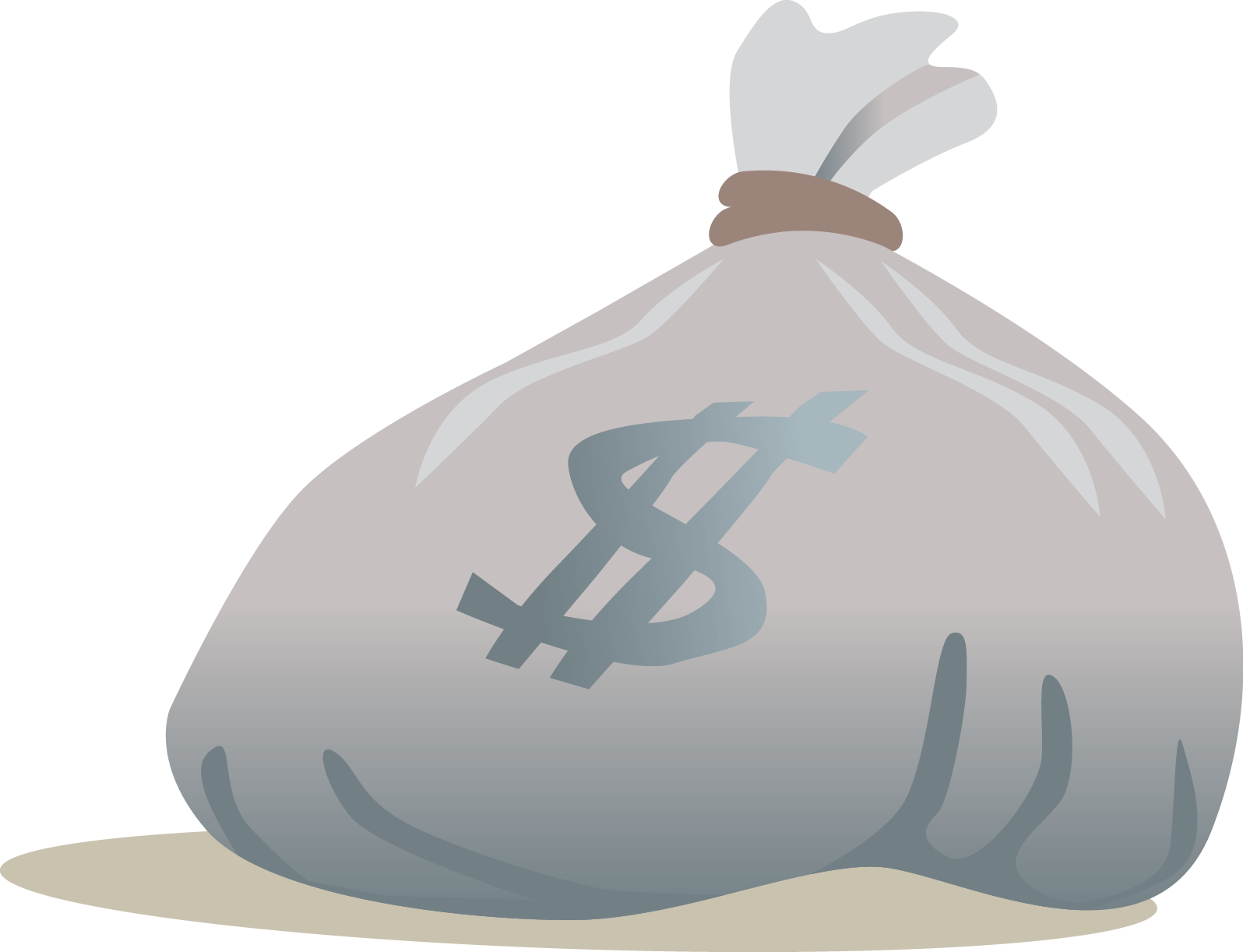 Illustration of a bag of money