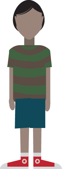 Illustration of a younger child