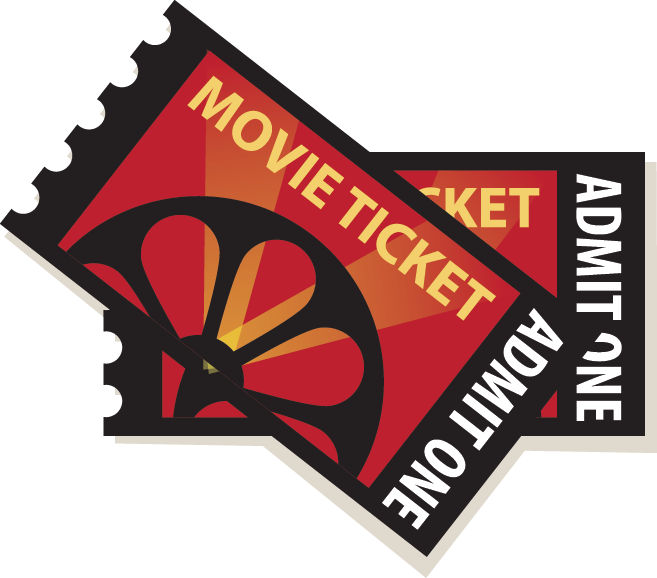 Illustration of movie tickets