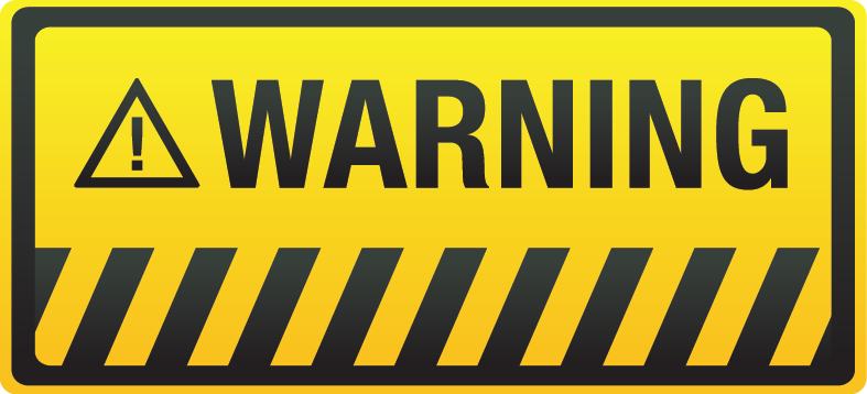 Illustration of a construction site warning sign