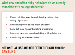 List of risky behaviors associated with college students